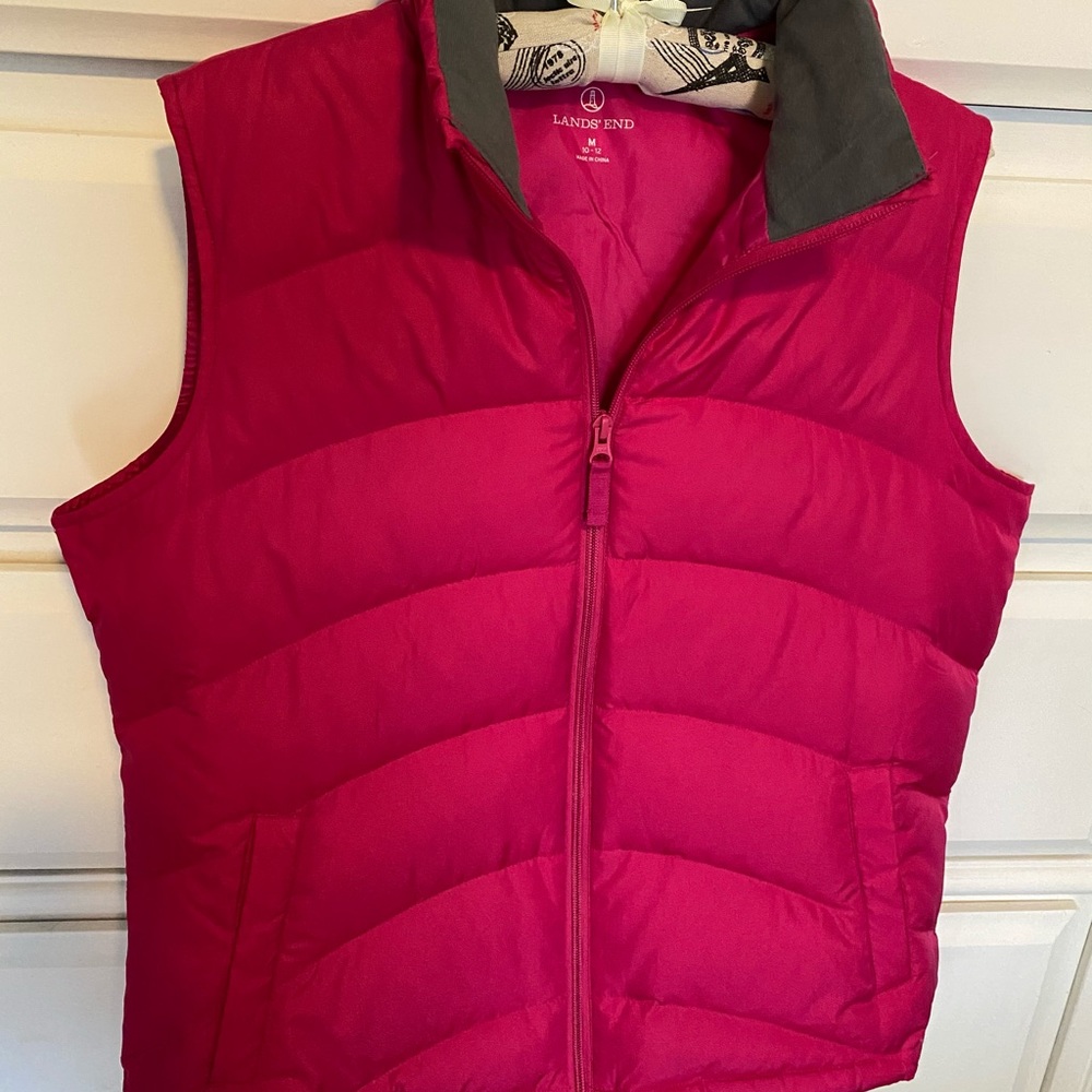 Lands’ End down puffer vest